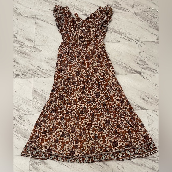 ANTHROPOLOGIE Mirabelle ruffled Maxi Dress - Picture 3 of 7